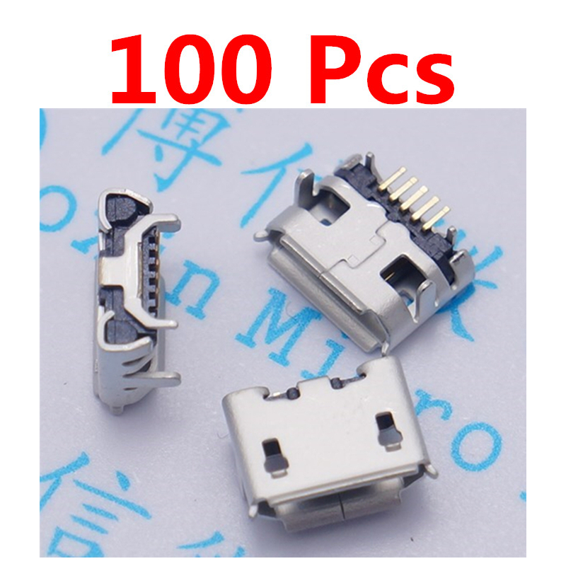 100pcs ũ USB 5pin      Ŀ  OX ȣ ø  ޴ ȭ Ǹ ս/100Pcs Micro USB 5pin Long Pin Jack Female Socket Connector OX Horn Curly Mouth